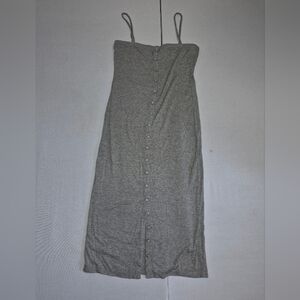 Forever 21 Light Gray Ribbed Knit Top